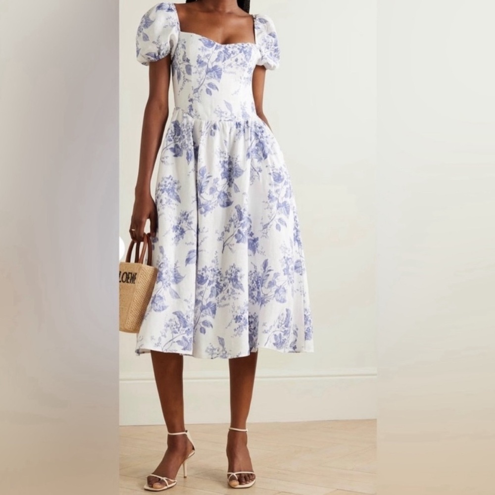 NWT Davila Linen Midi Dress